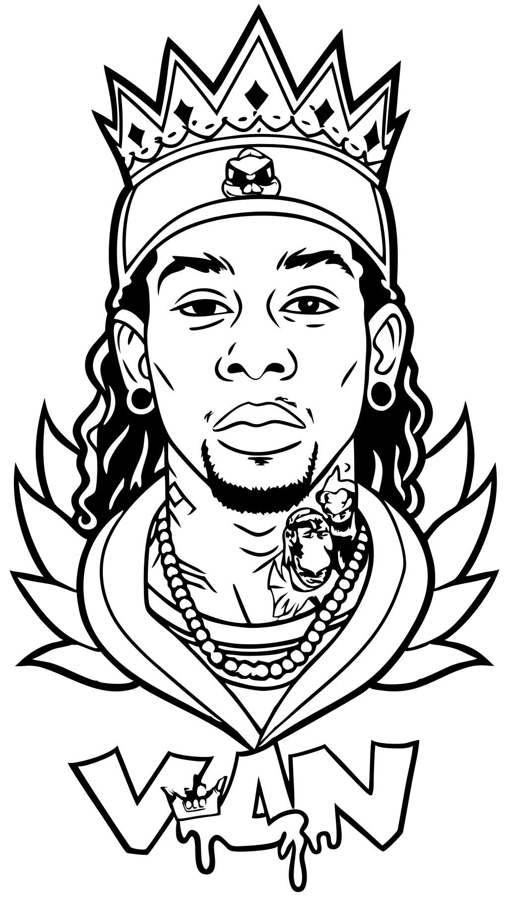 king von coloring pages